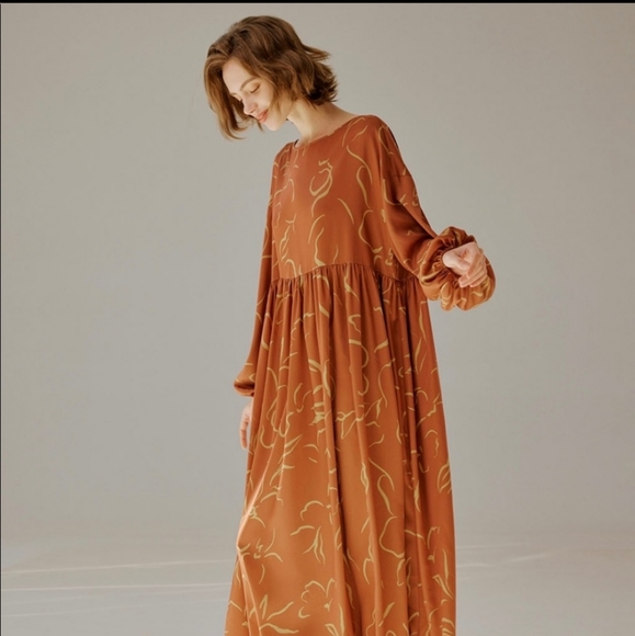 🆕 NAP Loungewear Art Print Maxi Dress in Cloud Track - Picture 2 of 13